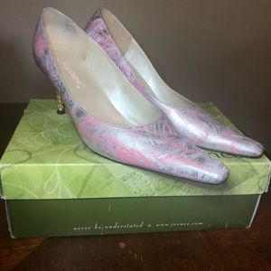 J. Renee Pink & Silver Heels 13M Womens